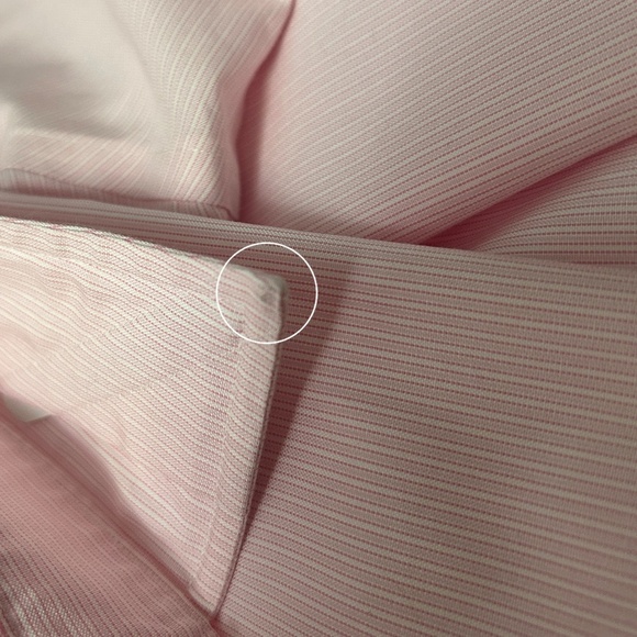 Brooks Brothers Dress Shirt Long Sleeve 100% Cotton Pale Pink White Stripe - Picture 12 of 16